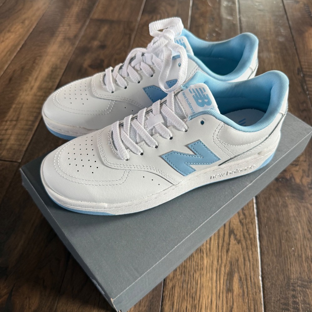New Balance BB80 White Blue Lifestyle Sneakers BB80BLU Mens 6 Womens 7.5
